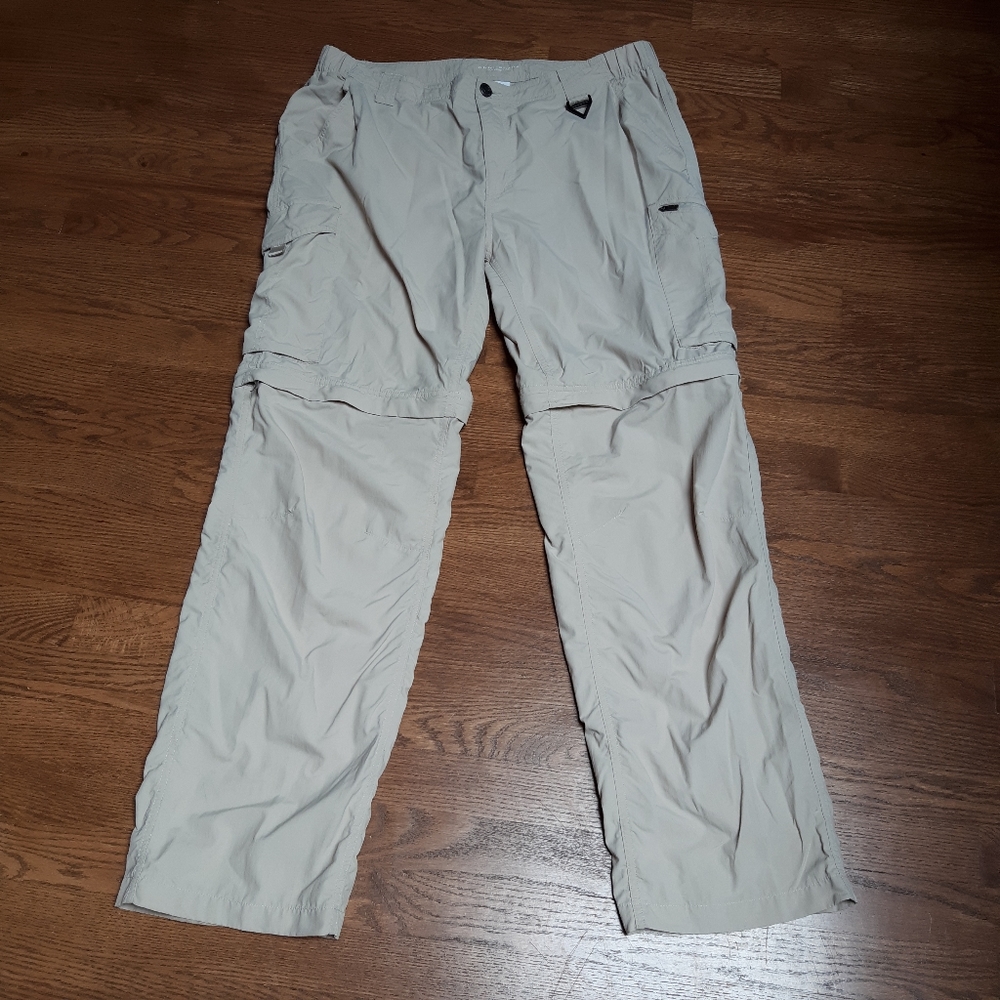 Columbia PFG mens nylon convertible pants 38x32